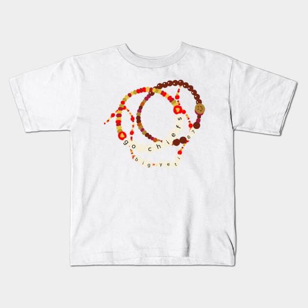 Chiefs - Kelce Friendship Bracelet Kids T-Shirt by canderson13